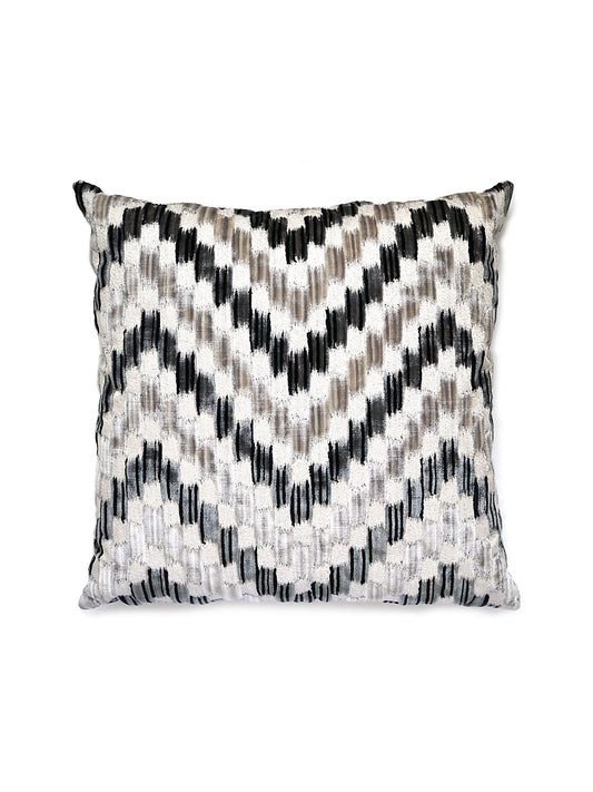 Scalamandre Ankara 22 X 22 - Smoke Decorative Pillow