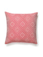 Scalamandre Antigua Weave Outdoor 22 X 22 - Hibiscus Decorative Pillow