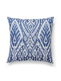 Scalamandre Borneo Ikat Outdoor 22 X 22 - Indigo Decorative Pillow