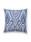 Scalamandre Borneo Ikat Outdoor 22 X 22 - Indigo Decorative Pillow