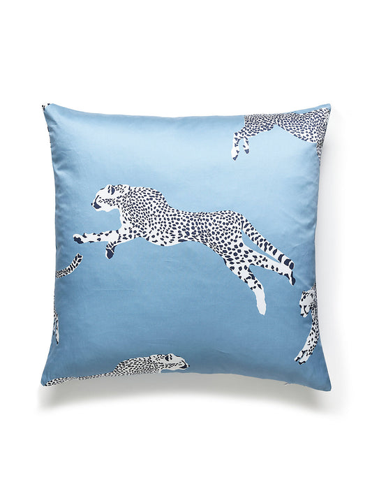 Scalamandre Leaping Cheetah 22 X 22 - Cloud Nine Decorative Pillow