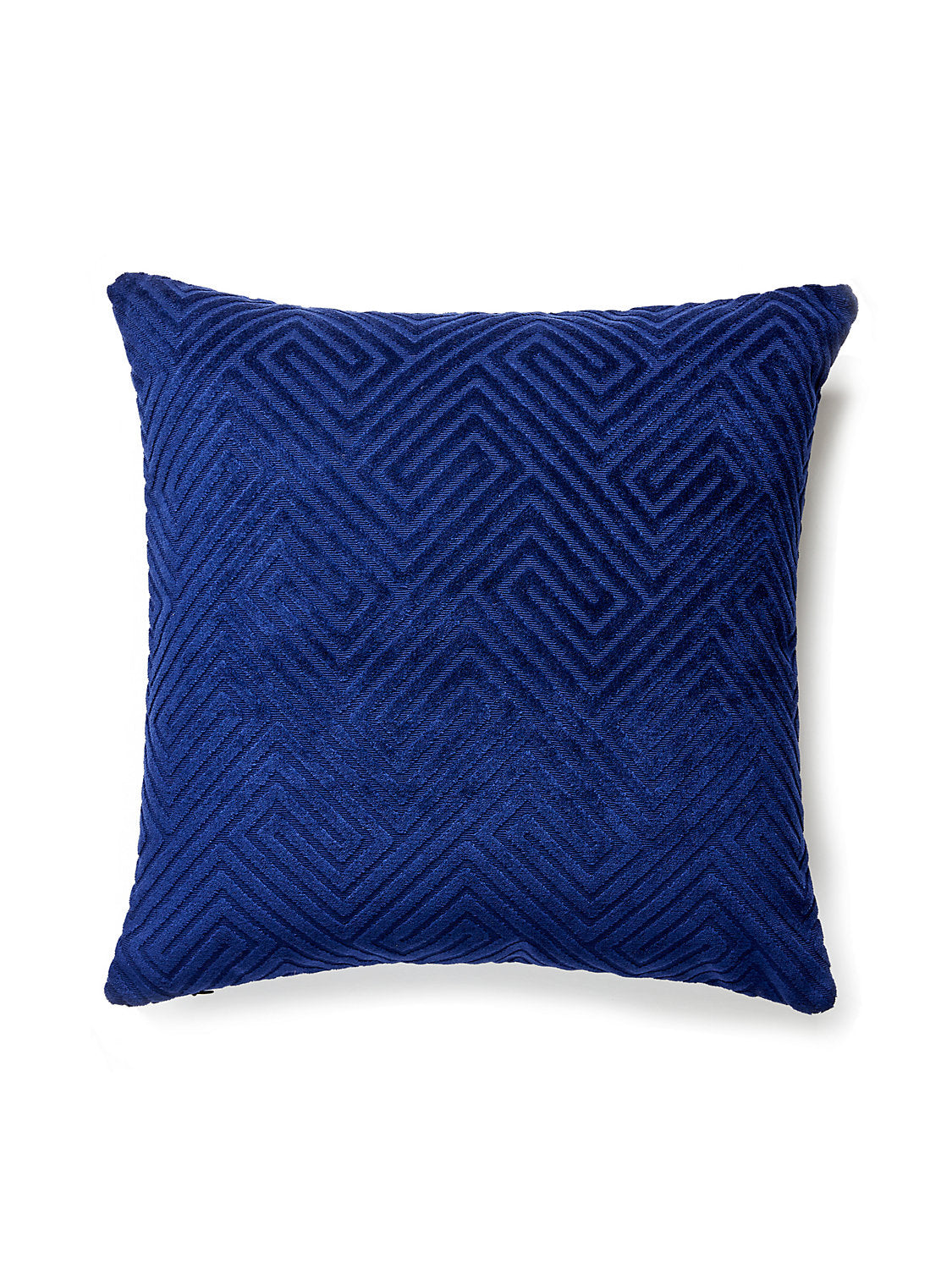 Scalamandre Meander Velvet Outdoor 22 X 22 - Navy Decorative Pillow