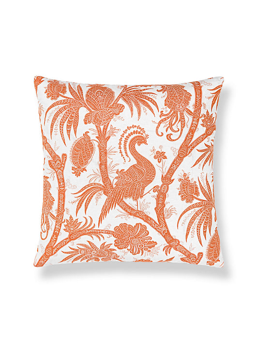 Scalamandre Balinese Peacock 22 X 22 - Mandarin Decorative Pillow