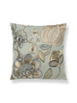 Scalamandre Coromandel Embroidery 22 X 22 - Mineral Decorative Pillow