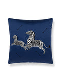 Scalamandre Zebras Embroidered 22 X 22 - Platinum Decorative Pillow