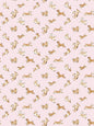 Scalamandre Fete De Chien Ballerina Pink and Honey Wallcovering