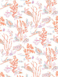 Scalamandre Garparilla Vinyl II Coral Wallcovering