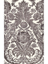 Scalamandre Luciana Damask Print Graphite Wallcovering