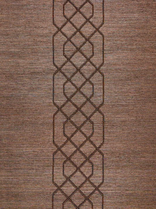 Scalamandre Adelaide Beaded Sisal Chocolate Wallcovering