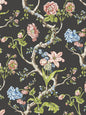 Scalamandre Andrew Jackson Floral Noir Wallcovering