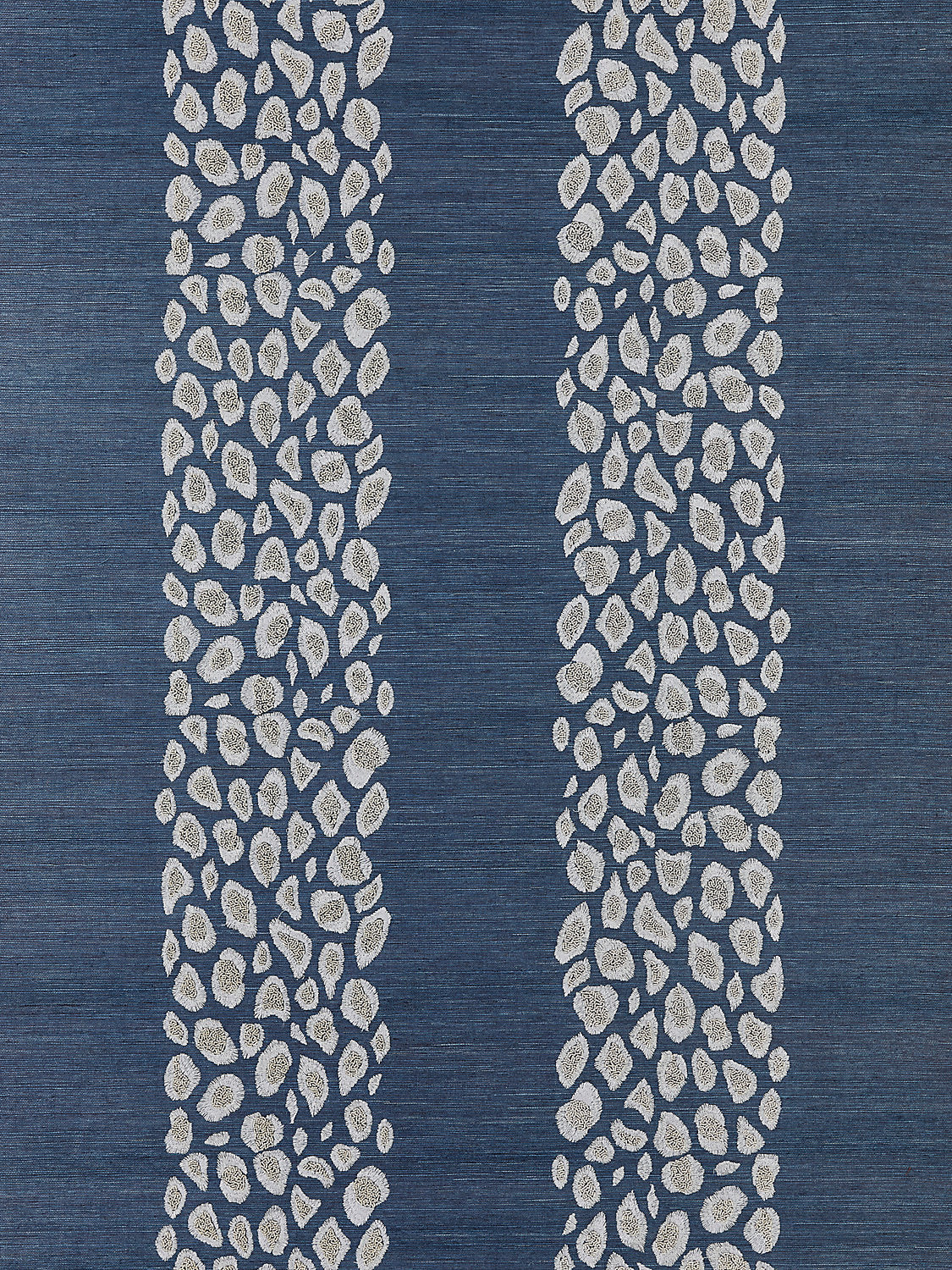 Scalamandre Catwalk Embellished Grasscloth Midnight Wallcovering