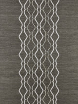 Scalamandre Valentina Embellished Sisal Sterling Wallcovering