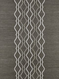 Scalamandre Valentina Embellished Sisal Sterling Wallcovering