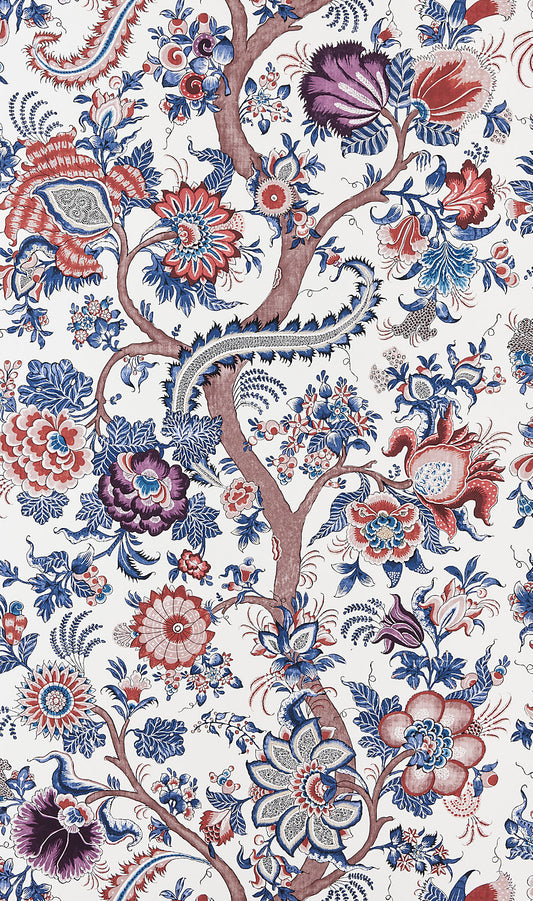 Scalamandre Metropolitan Palampore Red Multi Wallcovering