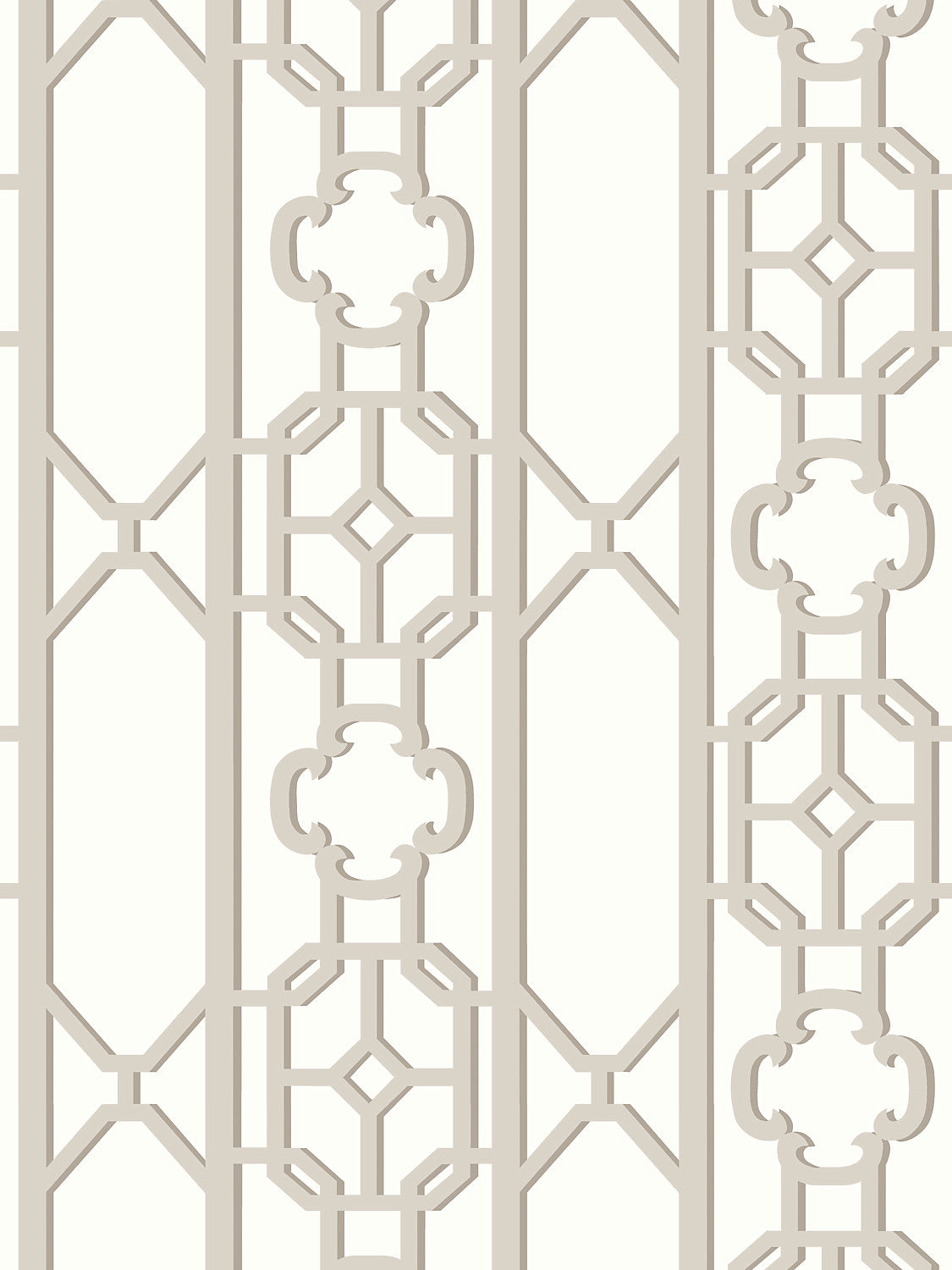 Scalamandre Joanna Fret Taupe Wallcovering
