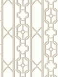Scalamandre Joanna Fret Taupe Wallcovering