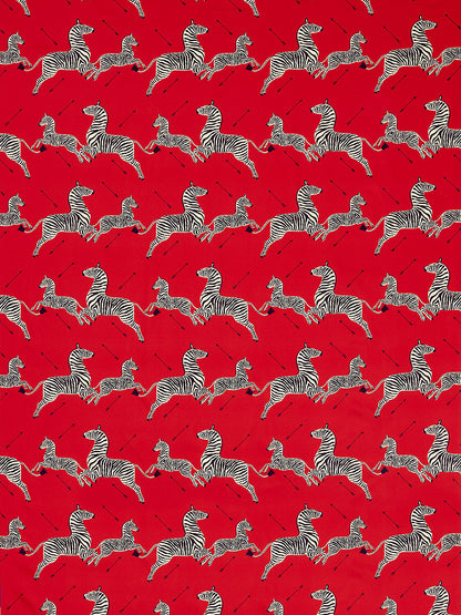 Scalamandre Zebras Petite Lime Denim Black White Cotton Print Animal MSRP USD258/y