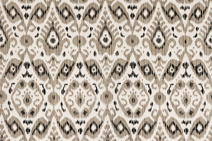 Special Order Scalamandre Tashkent Velvet Smoke Ikat Black Beige Cotton Viscose MSRP USD624/y