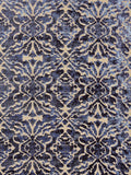 Scalamandre Palazzo Velvet Indigo Deep Blue  Damask MSRP USD 556/y - Special Order - By The Yard