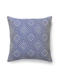 Scalamandre Antigua Weave Outdoor 22 X 22 - Indigo Decorative Pillow