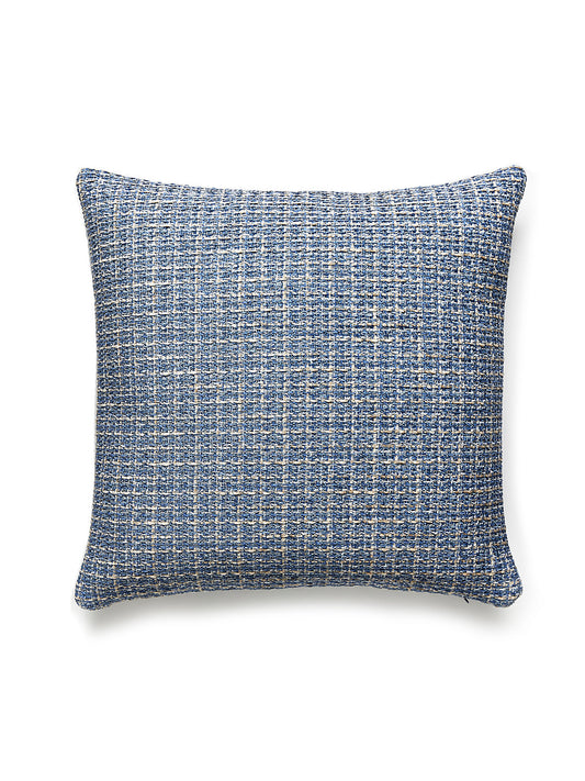 Scalamandre Highland Chenille 22 X 22 - Blue Mood Decorative Pillow