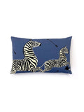 Scalamandre Zebras 14 X 22 - Denim Decorative Pillow