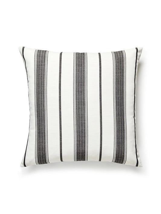 Scalamandre Sconset Outdoor 22 X 22 - Carbon Decorative Pillow