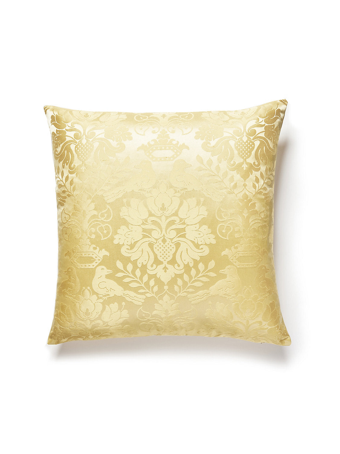 Scalamandre Love Bird 22 X 22 - Butterscotch Decorative Pillow