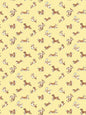 Scalamandre Fete De Chien Lemon and Siena Wallcovering