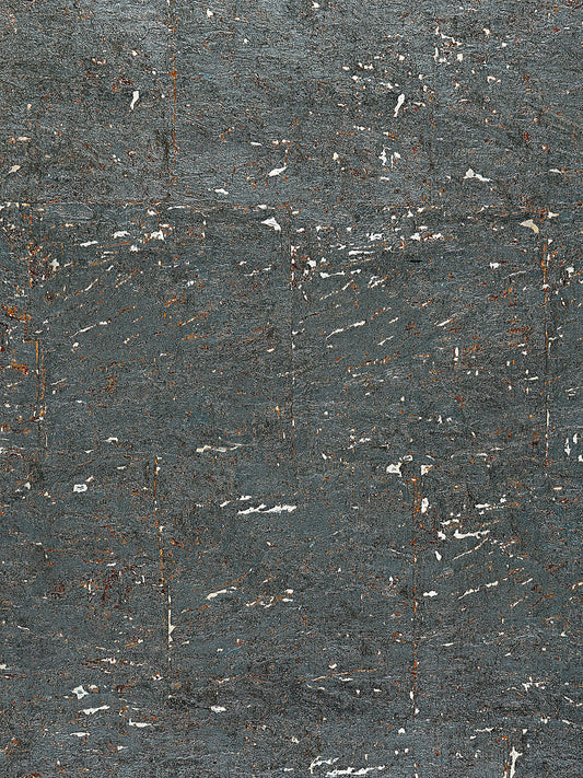 Scalamandre Metal Cork Bluestone Wallcovering
