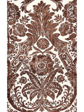 Scalamandre Luciana Damask Print Espresso Wallcovering