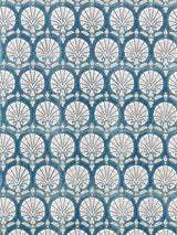 Scalamandre Karanfil Block Print Indigo Wallcovering