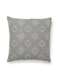 Scalamandre Antigua Weave Outdoor 22 X 22 - Carbon Decorative Pillow