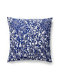 Scalamandre Bali Floral Outdoor 22 X 22 - Ultramarine Decorative Pillow