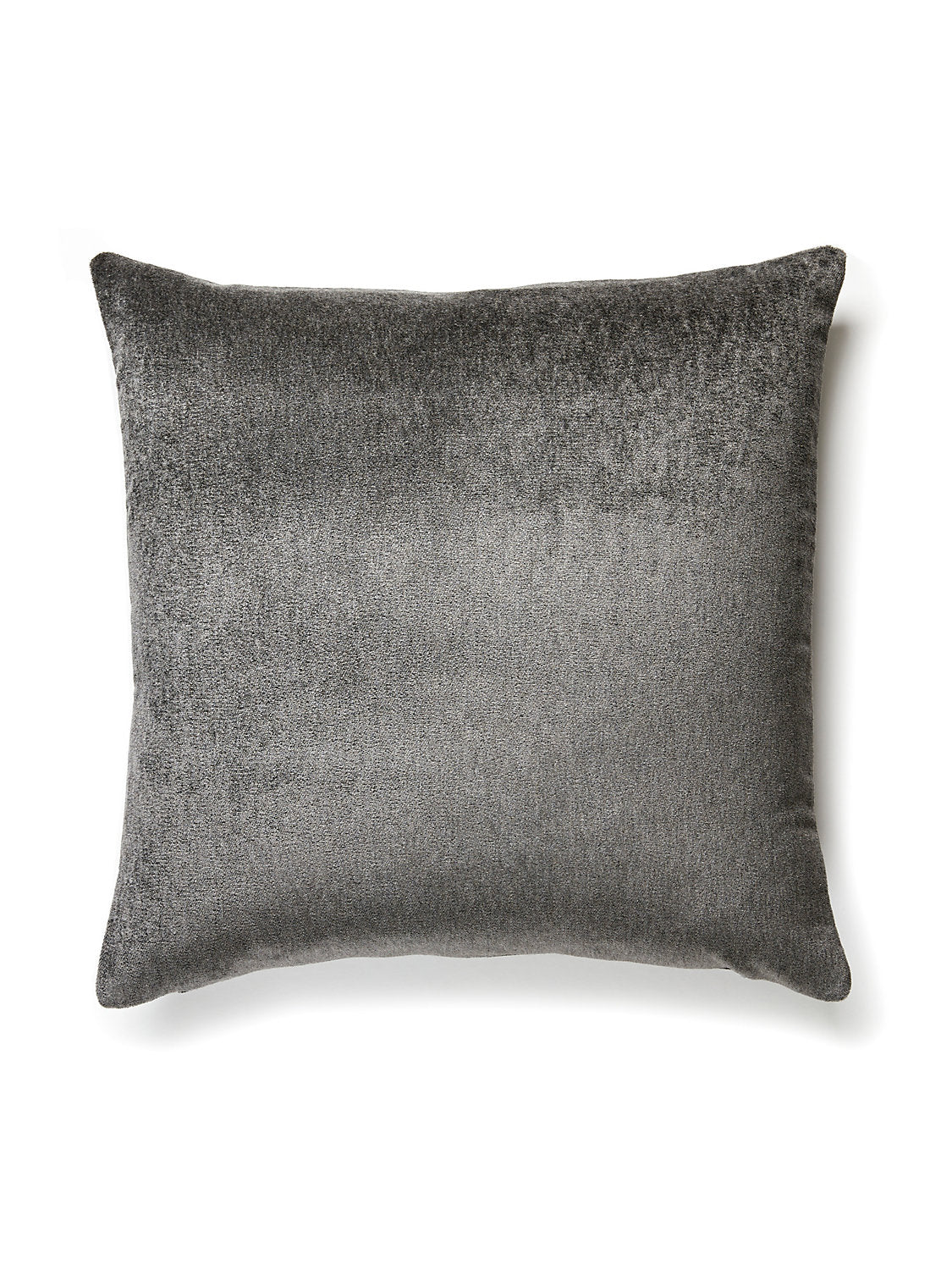 Scalamandre Bay Velvet Outdoor 22 X 22 - Charcoal Decorative Pillow
