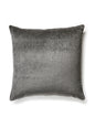 Scalamandre Bay Velvet Outdoor 22 X 22 - Charcoal Decorative Pillow