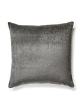 Scalamandre Bay Velvet Outdoor 22 X 22 - Charcoal Decorative Pillow