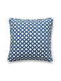Scalamandre Marrakesh Weave 22 X 22 - Navy Decorative Pillow
