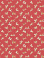 Scalamandre Fete De Chien Chili Pepper and Tawny Wallcovering