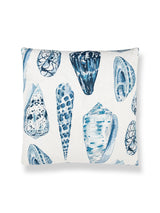 Scalamandre Coquina Linen Print 22 X 22 - Porcelain Decorative Pillow