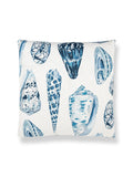 Scalamandre Coquina Linen Print 22 X 22 - Porcelain Decorative Pillow