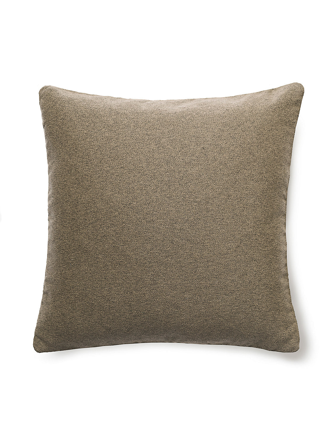 Scalamandre Dapper Flannel 22 X 22 - Hickory Decorative Pillow