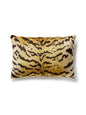 Scalamandre Tigre 14 X 22 - Ivory, Gold & Black Decorative Pillow