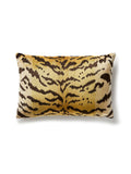 Scalamandre Tigre 14 X 22 - Ivory, Gold & Black Decorative Pillow