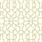 Scalamandre Baldwin Bamboo Linen & Blue on Ecru Wallcovering