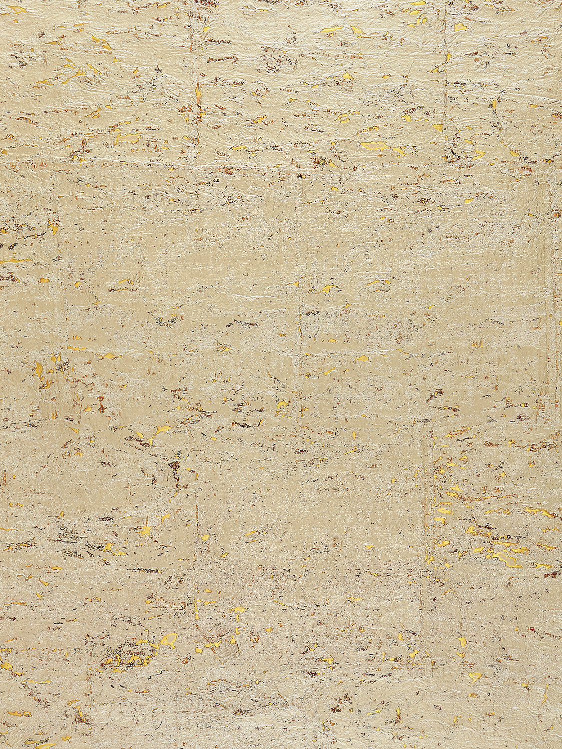 Scalamandre Metal Cork White Gold Wallcovering