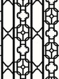 Scalamandre Joanna Fret Onyx Wallcovering