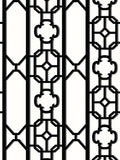 Scalamandre Joanna Fret Onyx Wallcovering