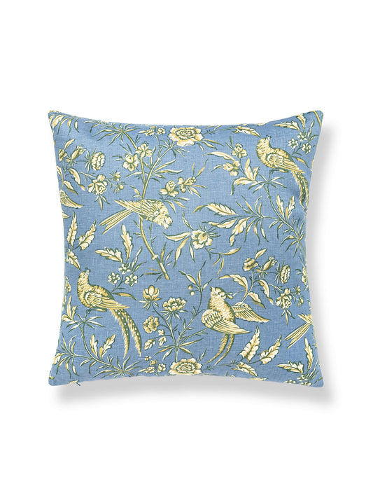 Scalamandre Aviary 22 X 22 - Sky Decorative Pillow