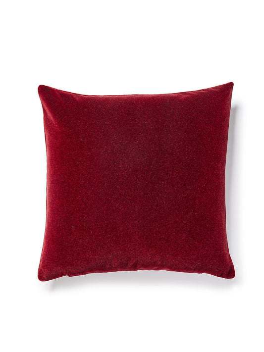 Scalamandre Makalu Mohair 22 X 22 - Cordovan Decorative Pillow